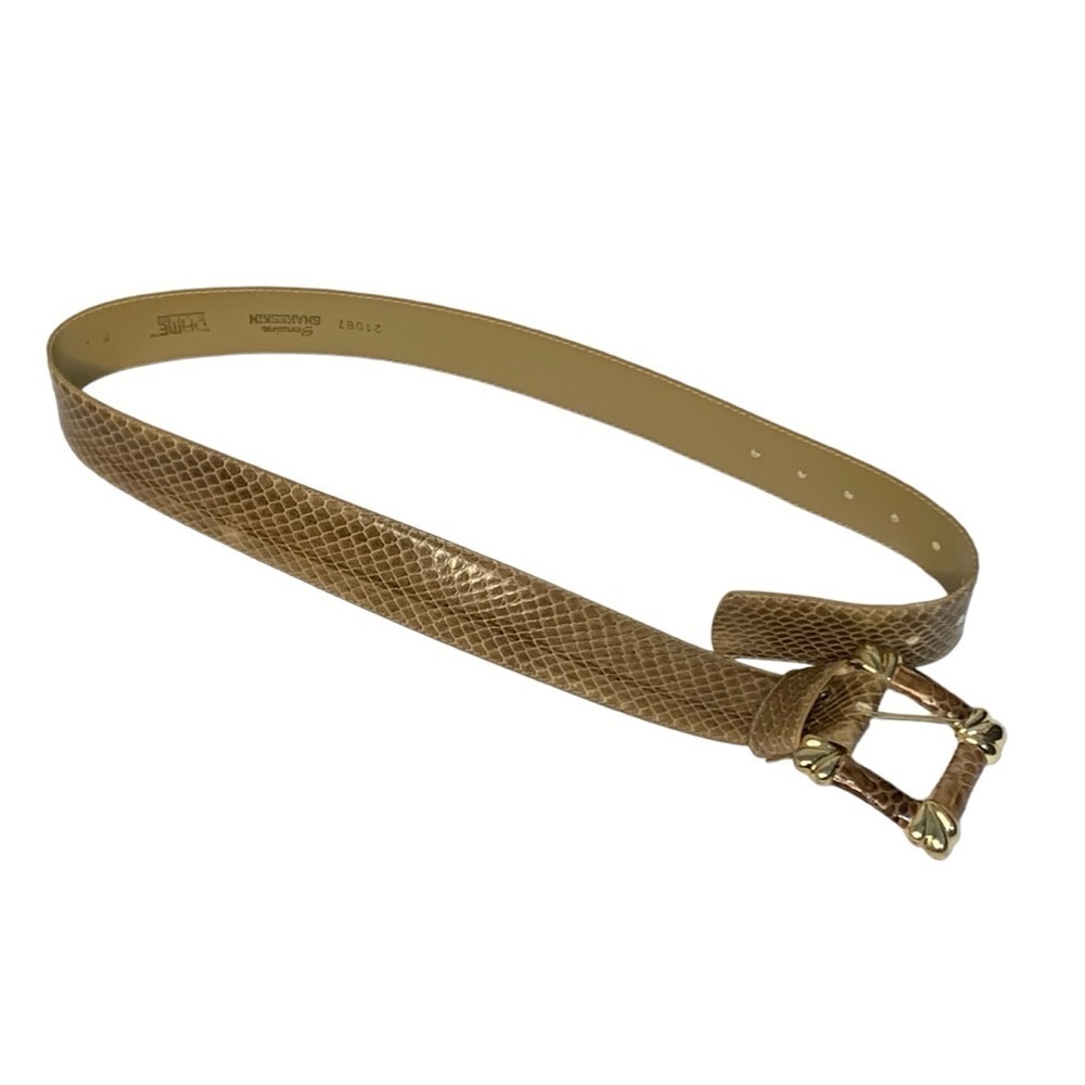 Dame VTG‎ leather snakeskin belt. Size M/L